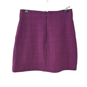 Aritzia Wilfred Check Plaid Purple Mini Skirt, Clueless, Preppy, Size 4